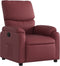 Fauteuil verstelbaar kunstleer wijnrood