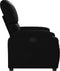 Fauteuil verstelbaar kunstleer zwart
