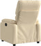 Fauteuil verstelbaar stof crèmekleurig