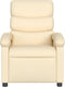 Fauteuil verstelbaar stof crèmekleurig
