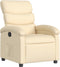 Fauteuil verstelbaar stof crèmekleurig