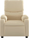 Fauteuil verstelbaar stof crèmekleurig