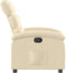 Fauteuil verstelbaar stof crèmekleurig