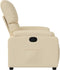 Fauteuil verstelbaar stof crèmekleurig