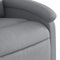 Fauteuil verstelbaar stof lichtgrijs