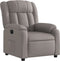 Fauteuil verstelbaar stof taupe