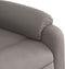 Fauteuil verstelbaar stof taupe