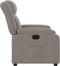 Fauteuil verstelbaar stof taupe