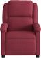 Fauteuil verstelbaar stof wijnrood