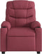 Fauteuil verstelbaar stof wijnrood