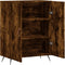 vidaXL - Dressoir - 69,5x34x90 - cm - bewerkt - hout - gerookt - eikenkleurig