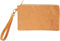 Faux Leather Clutch, l: 21 cm, h: 18 , lichtbruin, 1stuk