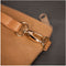 Faux Leather Clutch, l: 21 cm, h: 18 , lichtbruin, 1stuk