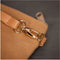Faux Leather Clutch, l: 21 cm, h: 18 , lichtbruin, 1stuk