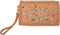 Faux Leather Clutch, l: 21 cm, h: 18 , lichtbruin, 1stuk