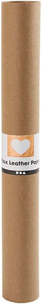 Faux Leather Papier, b: 50 cm, 350 g/m2, 1 m, donkerbruin