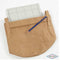 Faux Leather Papier, b: 50 cm, 350 g/m2, 1 m, donkerbruin