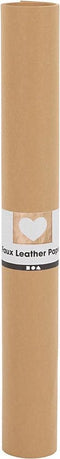 Faux Leather Papier, b: 50 cm, 350 g/m2, 1 m, lichtbruin