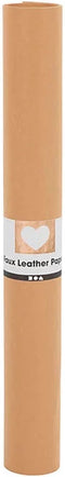 Faux Leather Papier, b: 50 cm, 350 g/m2, 1 m, lichtbruin