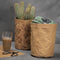 Faux leather papier met print, b: 50 cm, 350 g/m2, 1 m, lichtbruin