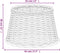 vidaXL - Lampenkap - Ø45x28 - cm - wicker - wit