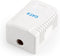 Gembird NCAC-1U6-01 - Wandcontactdoos - Geschikt voor Cat6 UTP - Afmetingen 53x40x30mm