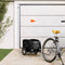 vidaXL - Hondenfietstrailer - oxford - stof - en - ijzer - zwart