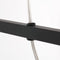 Mexlite Buckley 2983ZW - Hanglamp - Industrieel design 100 cm breed hoogte instelbaar 60-140 cm - Zwart
