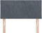 vidaXL - Hoofdbord - in - Donkergrijs - met - Diamantpatroon - - - 90 - cm - Velvet