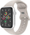 imoshion Siliconen⁺ bandje - Geschikt voor Apple Watch 1, 2, 3, 4, 5, 6, 7, 8, 9, 10 (42 mm), SE - 38/40/41 mm - Grijs - S/M