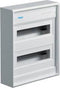 Hager VA24CN Distributiekast Opbouw (op muur) Aantal groepen: 24 Aantal rijen: 2 Inhoud: 1 stuk(s)