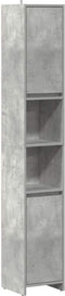 vidaXL - Badkamerkast - 30x30x183,5 - cm - spaanplaat - betongrijs
