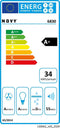 NOVY D6830 - Plafond afzuigkap - 707 m³/u - Roestvrijstaal