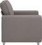 vidaXL - Ligzetel - in - Taupe - - - 59 - cm - Stof