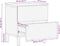 vidaXL - Nachtkastje - 40x33x46 - cm - massief - mangohout - bruin