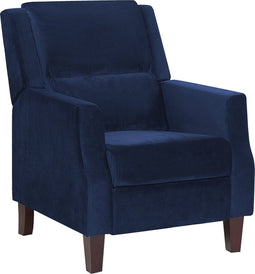 Beliani EGERSUND - Fauteuil - Blauw - Fluweel