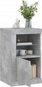 vidaXL - Bijzetkastjes - met - LED-verlichting - 2 - st - bewerkt - hout - betongrijs