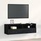 vidaXL - TV - Wandkast - Zwart - Eiken - 100x30x30 - cm - Gelaagd - Hout