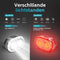 Inlustro Smart Fietslamp Set - Achterlicht met Remsensor - LED Fietslampjes Rood en Wit - USB Oplaadbaar - Waterdicht