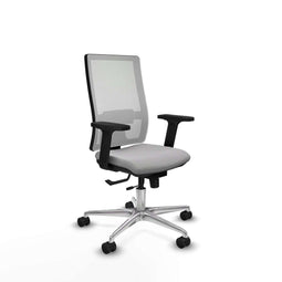 Piqueras y Crespo 2D086N0 - Bureaustoel - Verstelbare hoogte met armleuning - Lichtgrijs