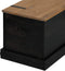 vidaXL - Opbergkist - HALDEN - zwart - 91x48x47 - cm - massief - grenenhout