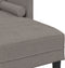 vidaXL - 3-Zits - L-vormige - Zetel - in - Taupe - - - 160 - cm - Stof