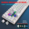HXSJ V900 - Mechanisch Gaming Toetsenbord - RGB - Blue Switch - 61 Toetsen - QWERTY - Wit