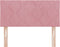 vidaXL - Hoofdbord - met - Diamantblok - Design - Roze - 100 - cm - Velours