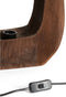 Light & Living Kelafo - Tafellamp - Hout - 33x10x40cm - Bruin