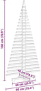vidaXL - Kerstdecoratie - kerstboom - 180 - cm - massief - grenenhout