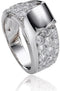 Silver Lining - Zilveren ring - Pavé gezet met zirkonia - Maten 52-62