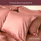 Coco & Cici - Tencel Sateen Kussensloop 70 x 60 cm - Kussenhoes - Lyocell - Extra Zacht & 100% Natuurlijk - Terra Roze