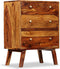 vidaXL - Bijzetkast - 60x35x76 - cm - massief - sheeshamhout