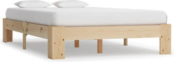 vidaXL - Bedframe - massief - grenenhout - 120x200 - cm